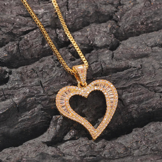  Heart Charm Necklace 