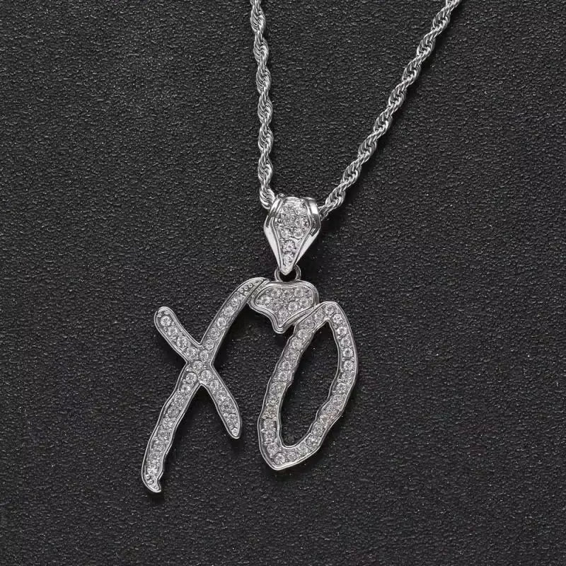 Iced Out XO Necklace 