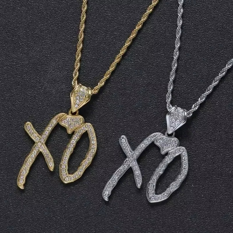 Iced Out XO Necklace 